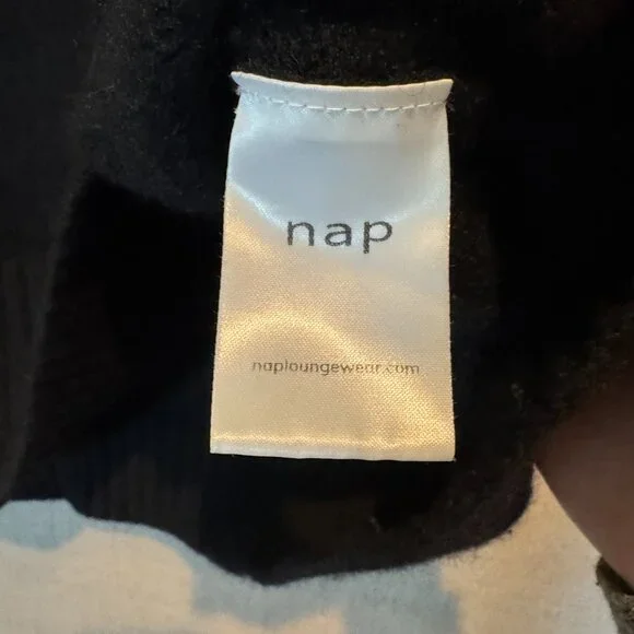 NAP Yak Wool Blend Black Turtleneck Sweater Cozy Luxury Knit Women's - Picture 5 of 7